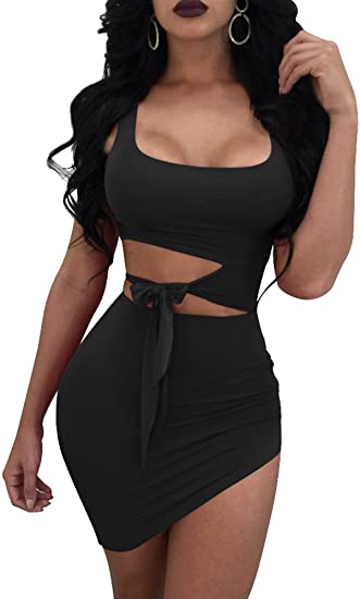 Buy Cool & Sexy Cut Out Sleeveless Crop Top In Black